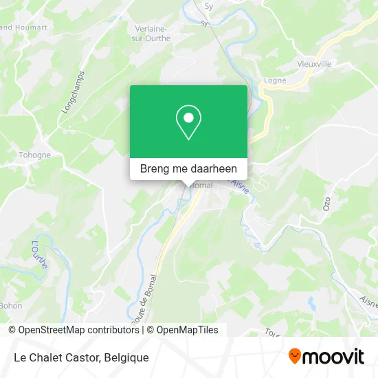 Le Chalet Castor kaart