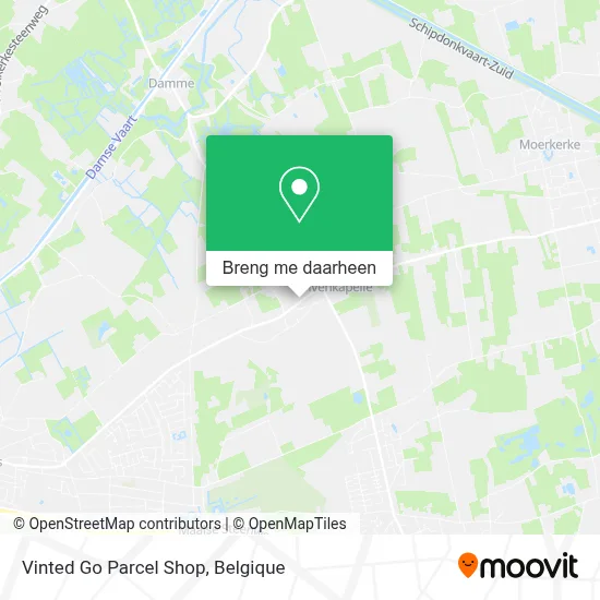 Vinted Go Parcel Shop kaart