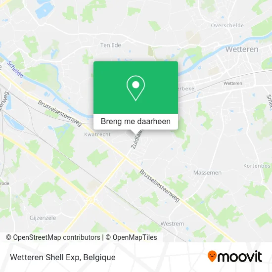 Wetteren Shell Exp kaart