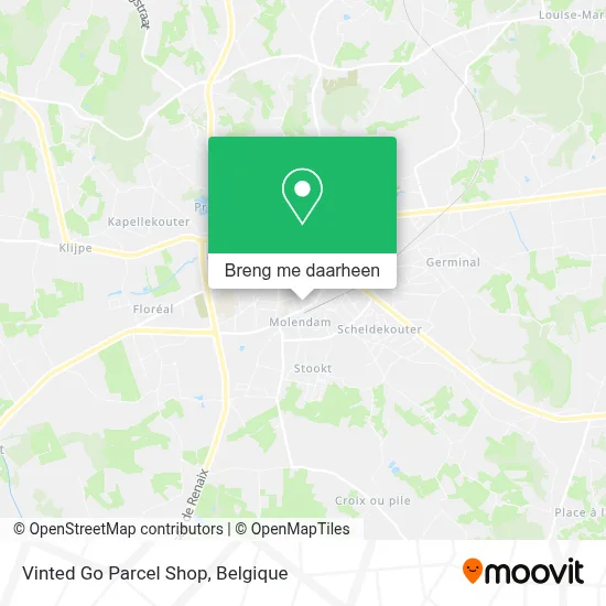 Vinted Go Parcel Shop kaart