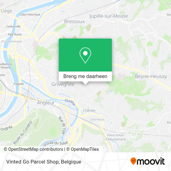 Vinted Go Parcel Shop kaart