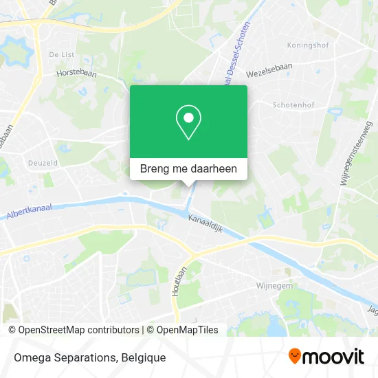 Omega Separations kaart
