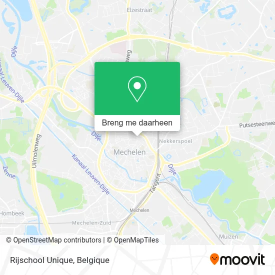 Rijschool Unique kaart