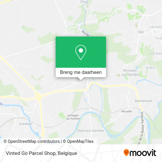 Vinted Go Parcel Shop kaart