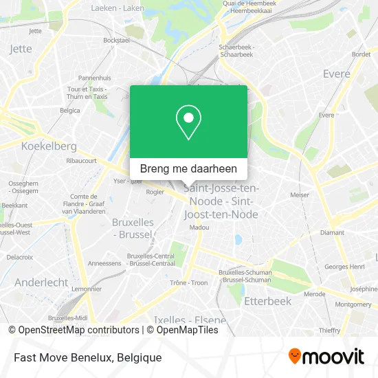 Fast Move Benelux kaart