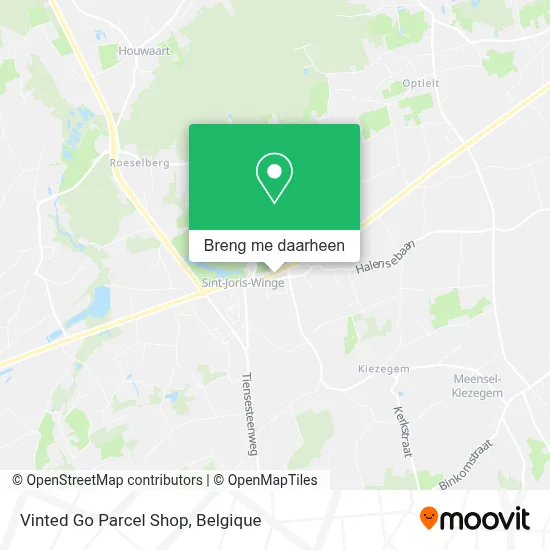Vinted Go Parcel Shop kaart
