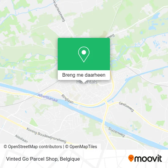 Vinted Go Parcel Shop kaart