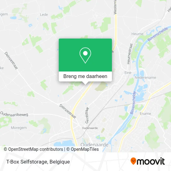 T-Box Selfstorage kaart