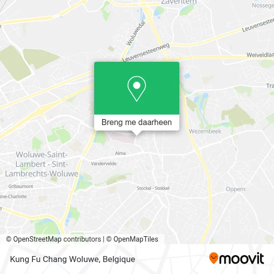 Kung Fu Chang Woluwe kaart