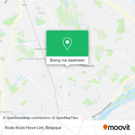 Rode Kruis Hove-Lint kaart