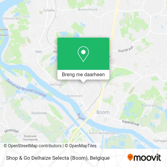 Shop & Go Delhaize Selecta (Boom) kaart
