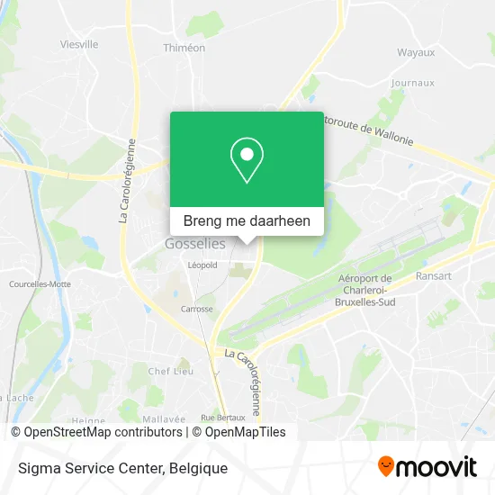 Sigma Service Center kaart