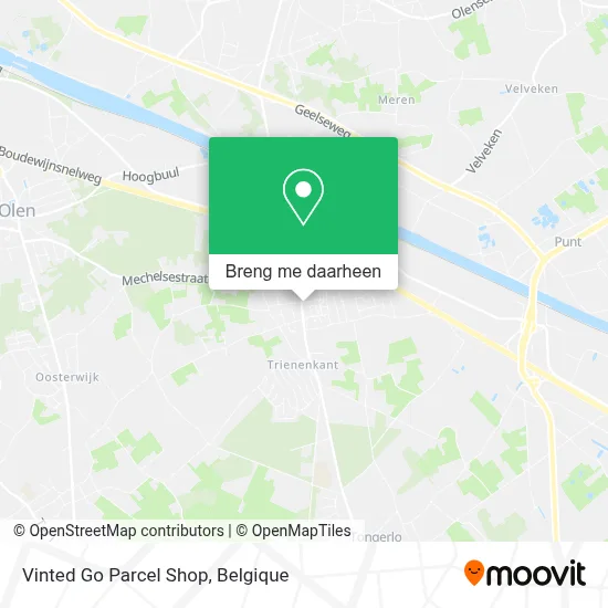 Vinted Go Parcel Shop kaart