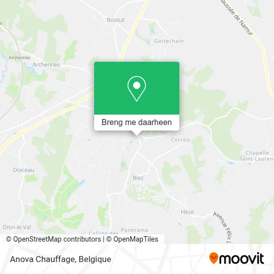Anova Chauffage kaart