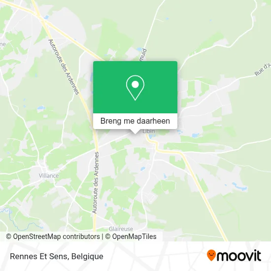Rennes Et Sens kaart