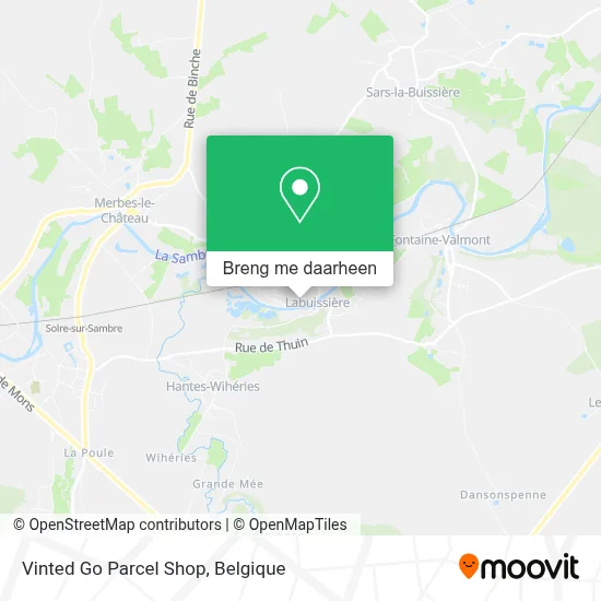 Vinted Go Parcel Shop kaart