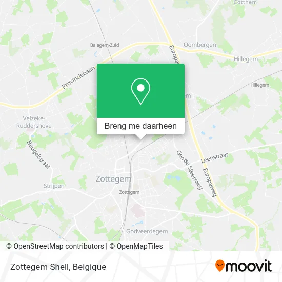 Zottegem Shell kaart