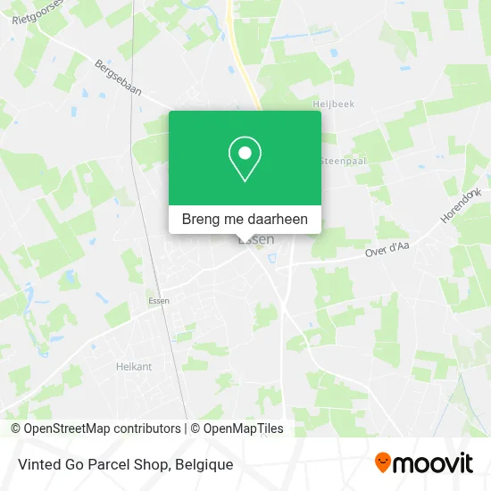 Vinted Go Parcel Shop kaart