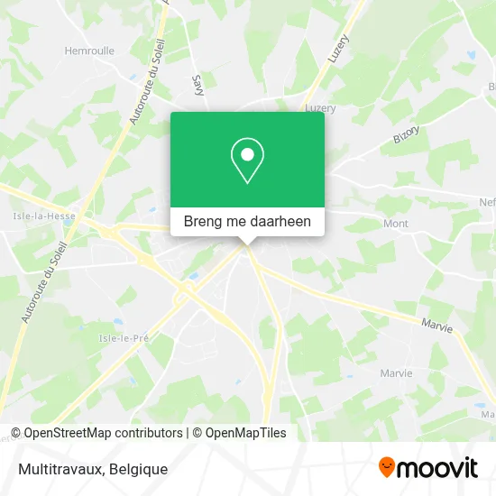 Multitravaux kaart