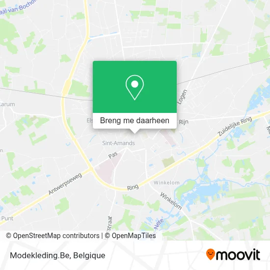 Modekleding.Be kaart