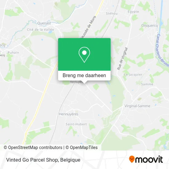 Vinted Go Parcel Shop kaart