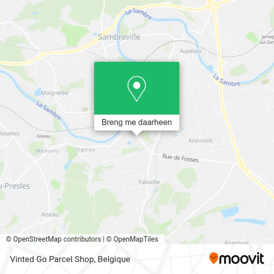 Vinted Go Parcel Shop kaart