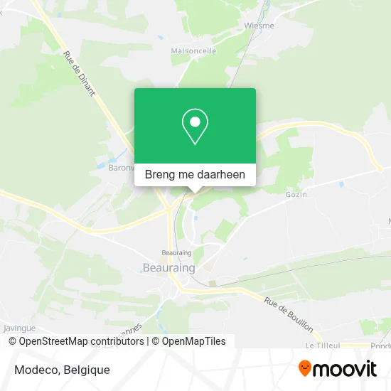 Modeco kaart