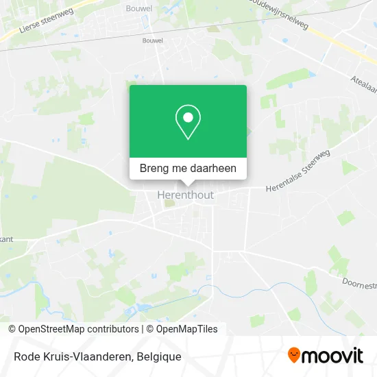 Rode Kruis-Vlaanderen kaart