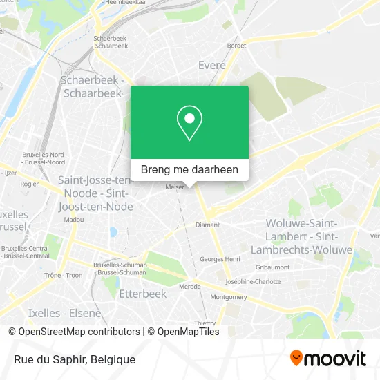 Rue du Saphir kaart