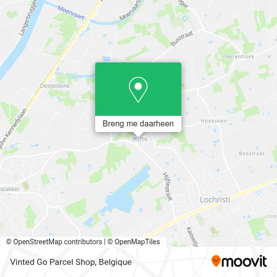 Vinted Go Parcel Shop kaart