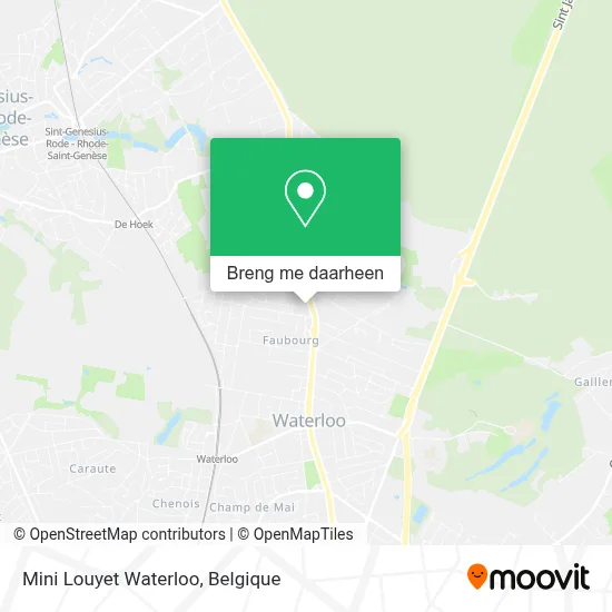 Mini Louyet Waterloo kaart