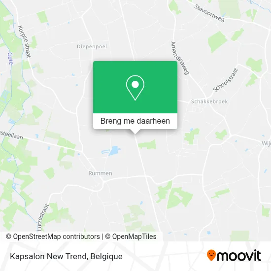 Kapsalon New Trend kaart