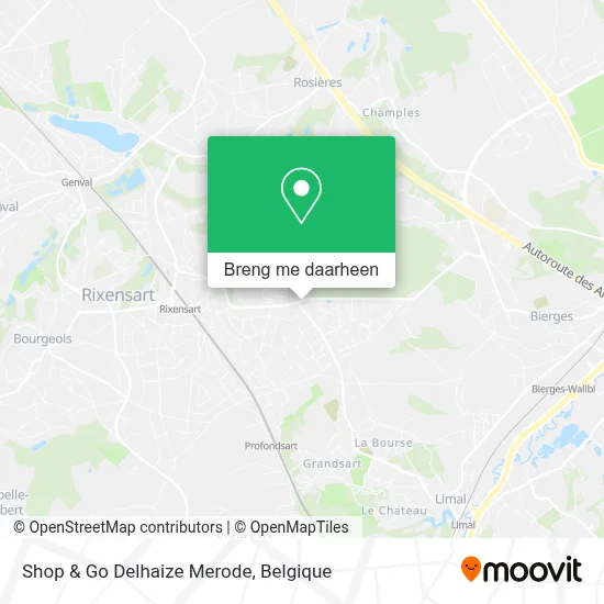 Shop & Go Delhaize Merode kaart