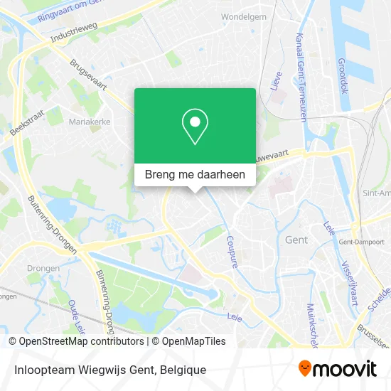 Inloopteam Wiegwijs Gent kaart