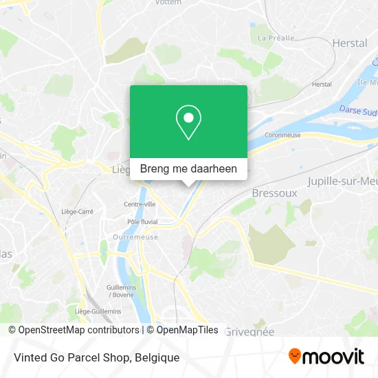 Vinted Go Parcel Shop kaart