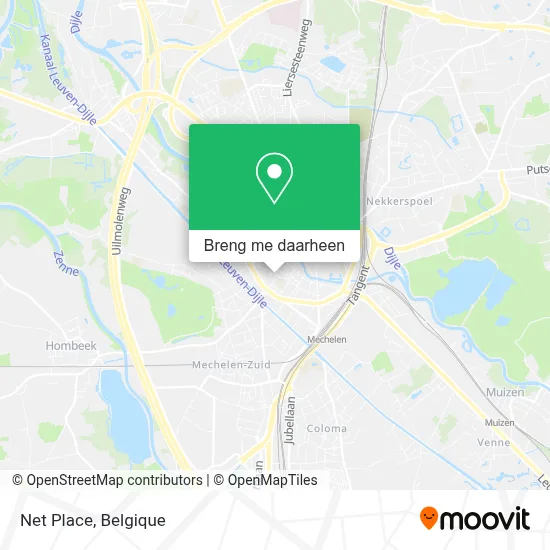 Net Place kaart