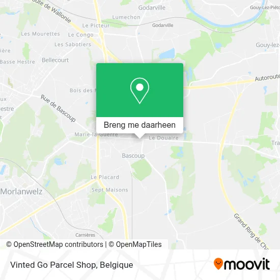 Vinted Go Parcel Shop kaart