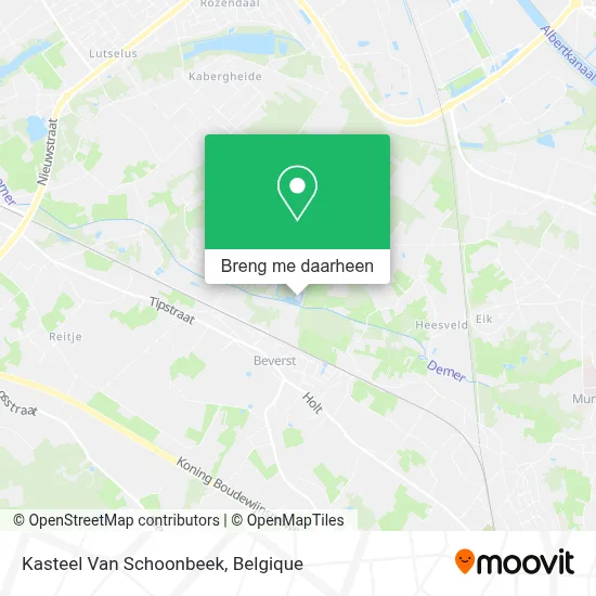 Kasteel Van Schoonbeek kaart
