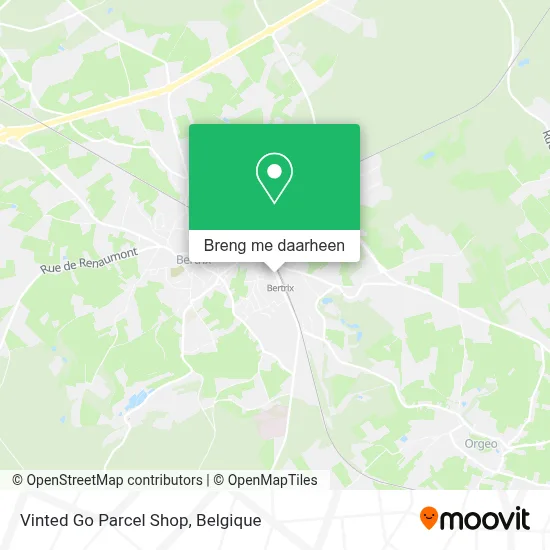 Vinted Go Parcel Shop kaart