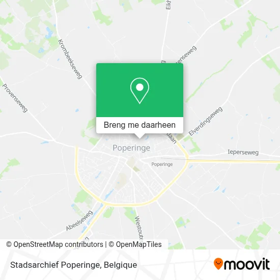 Stadsarchief Poperinge kaart