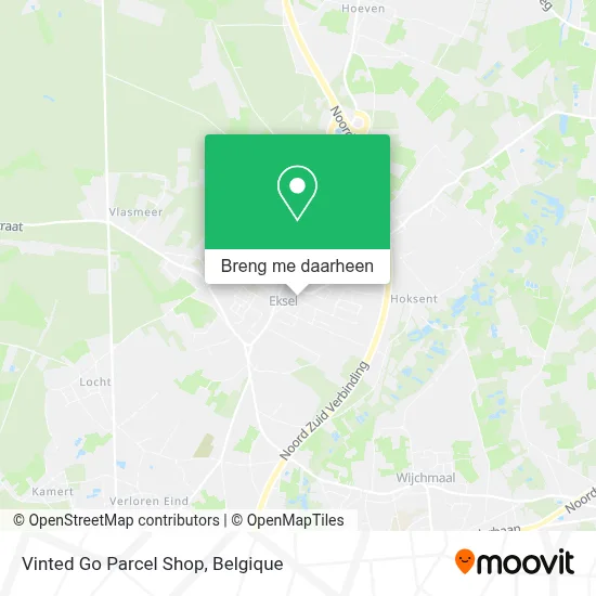 Vinted Go Parcel Shop kaart