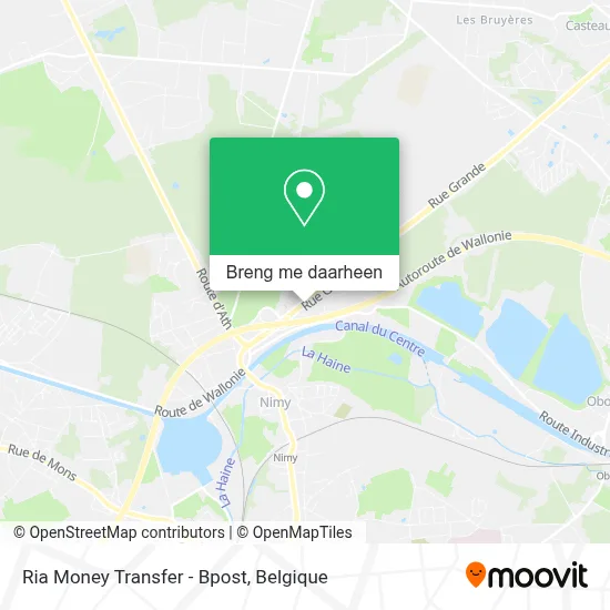 Ria Money Transfer - Bpost kaart