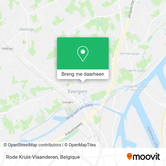 Rode Kruis-Vlaanderen kaart