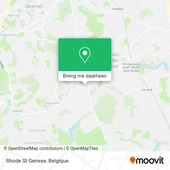 Rhode St Genese kaart