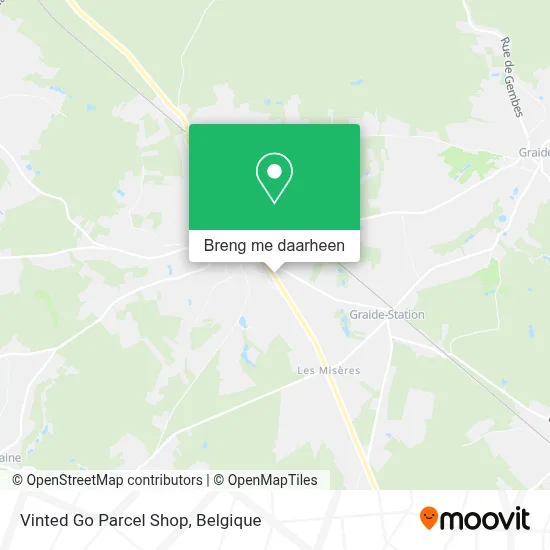 Vinted Go Parcel Shop kaart