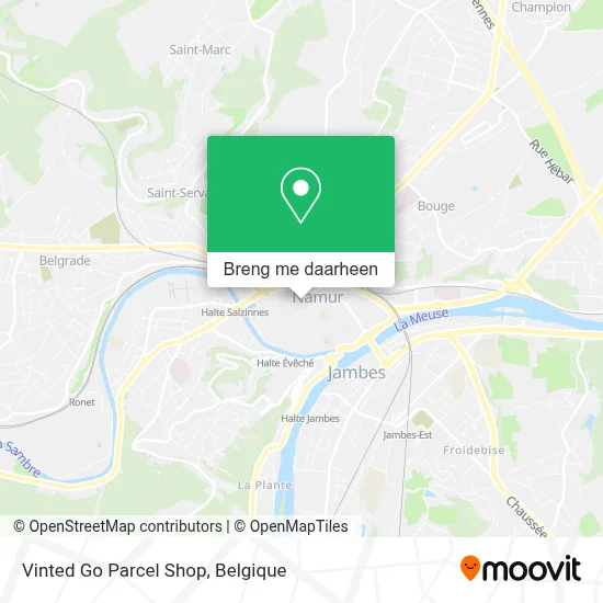 Vinted Go Parcel Shop kaart