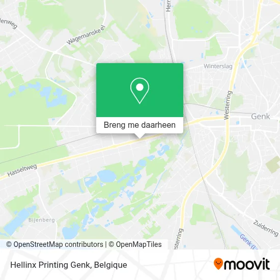 Hellinx Printing Genk kaart