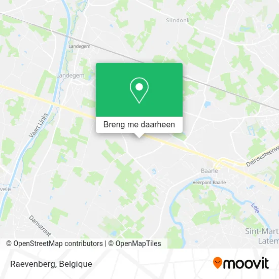 Raevenberg kaart
