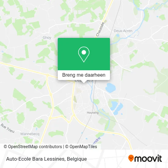 Auto-Ecole Bara Lessines kaart