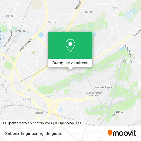 Sabena Engineering kaart
